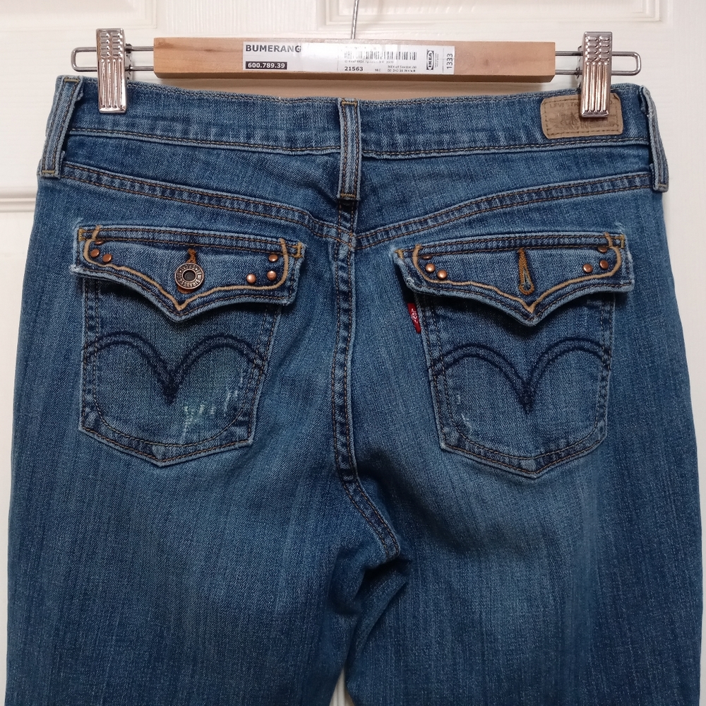 Levi's 515 Boot Cut Blue Jeans Size 4 Short